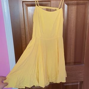 Women’s Yellow Forever21 Tank Top, Size Medium